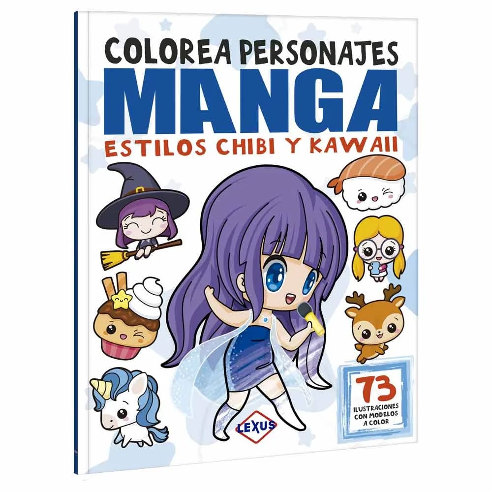 COLOREA PERSONAJES MANGA ESTILOS CHIBI Y KAWAII1