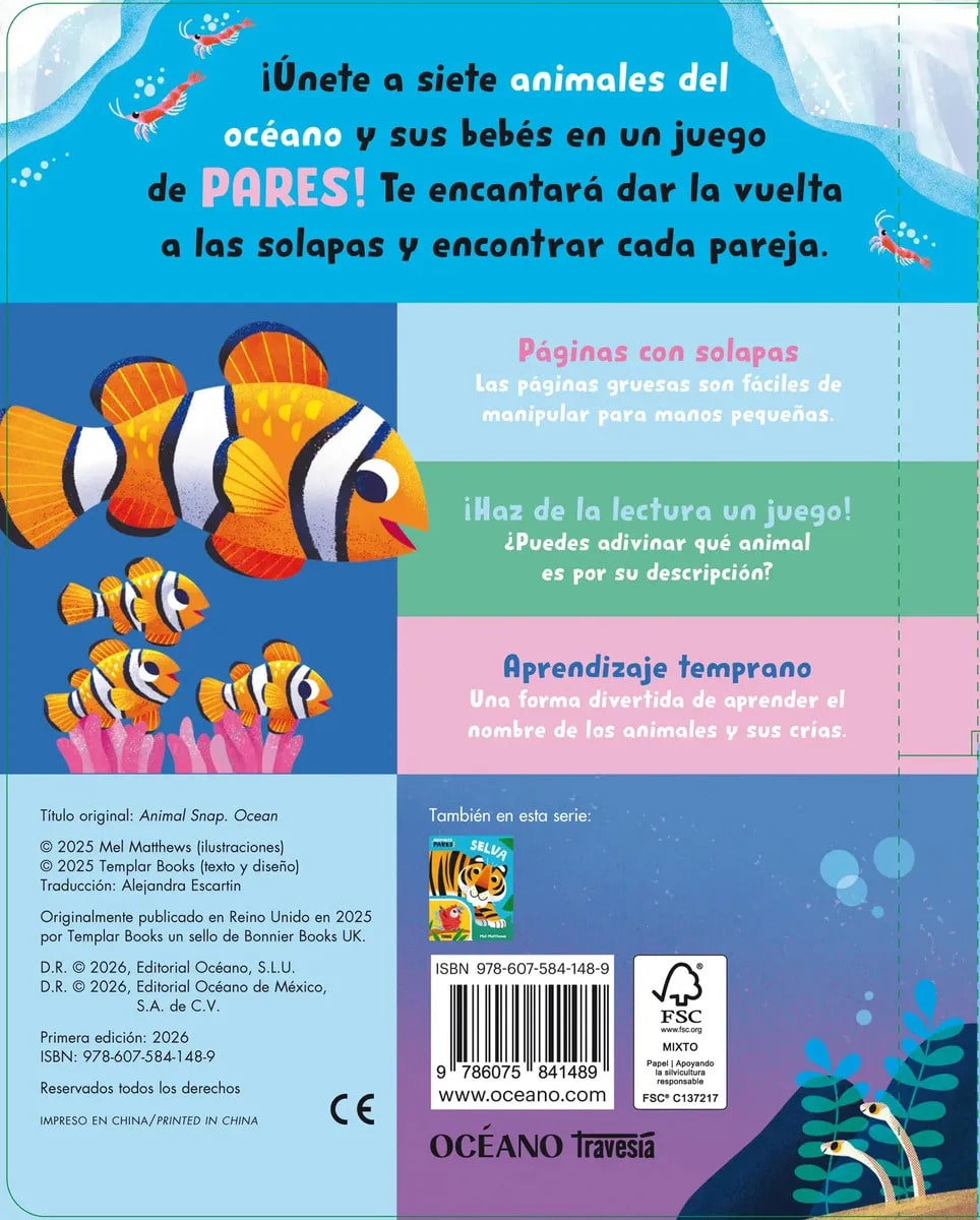 OCÉANO ANIMALES PARES TD4
