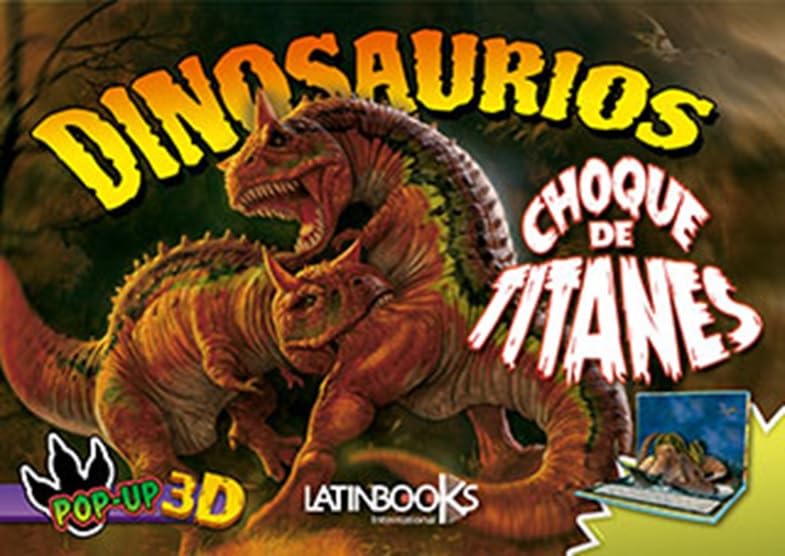 DINOSAURIOS POP UP 3D CHOQUE DE TITANES1