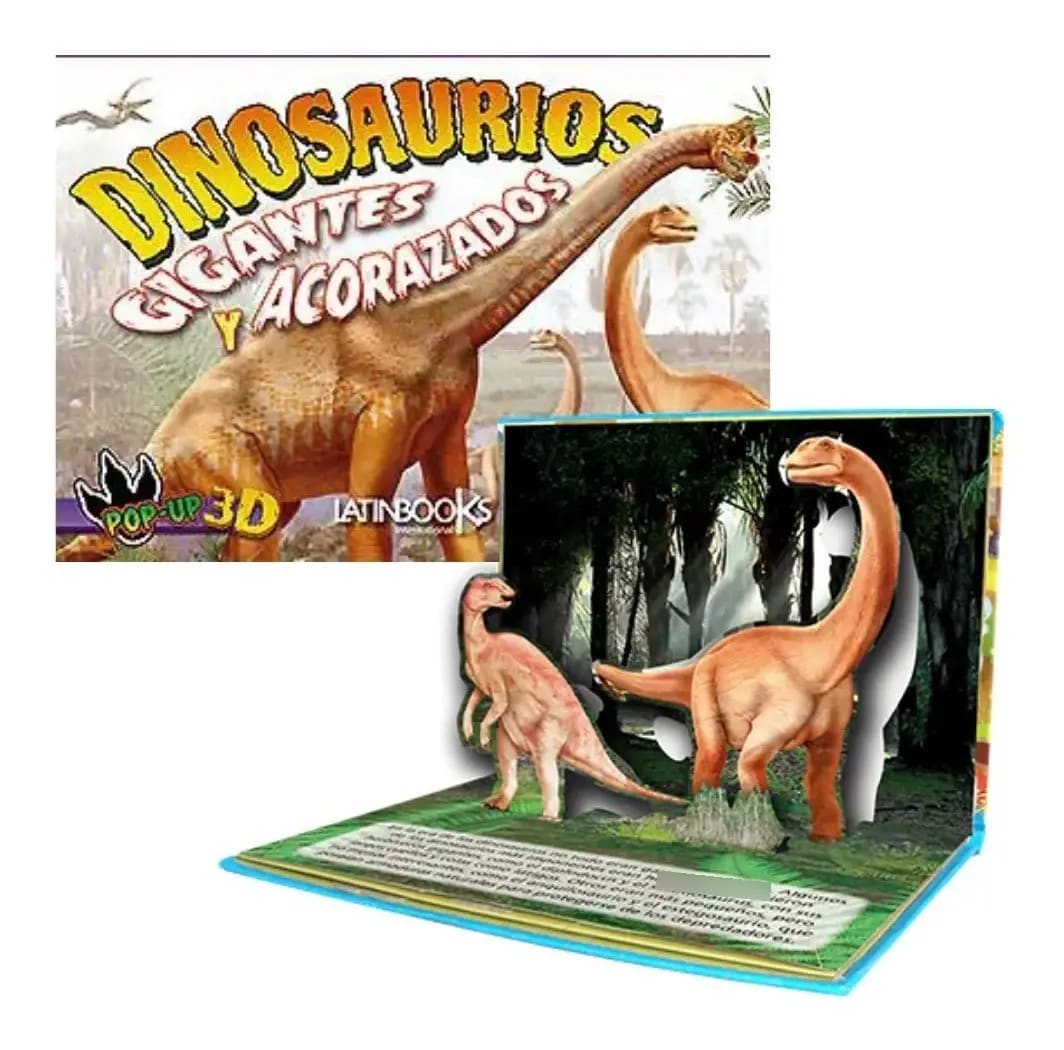 DINOSAURIOS POP UP 3D GIGANTES Y ACORRAZADOS2