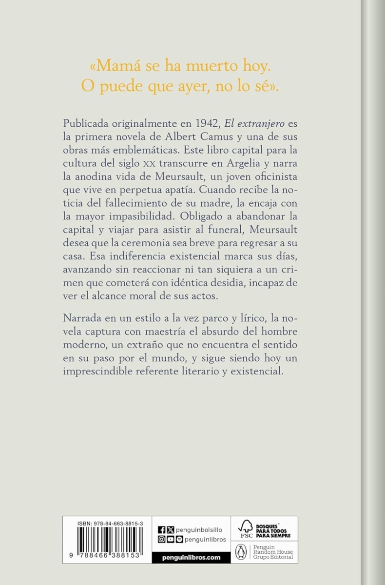 EL EXTRANJERO DB TD CONMEMORATIVA - ALBERT CAMUS2