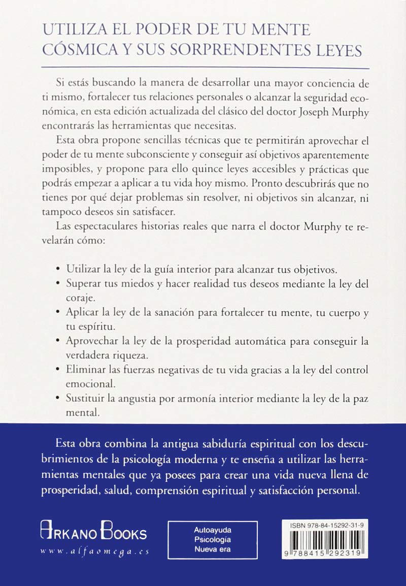 EL PODER DE TU MENTE CÓSMICA Y SUS SORPRENDENTES LEYES -JOSEPH MURPHY2