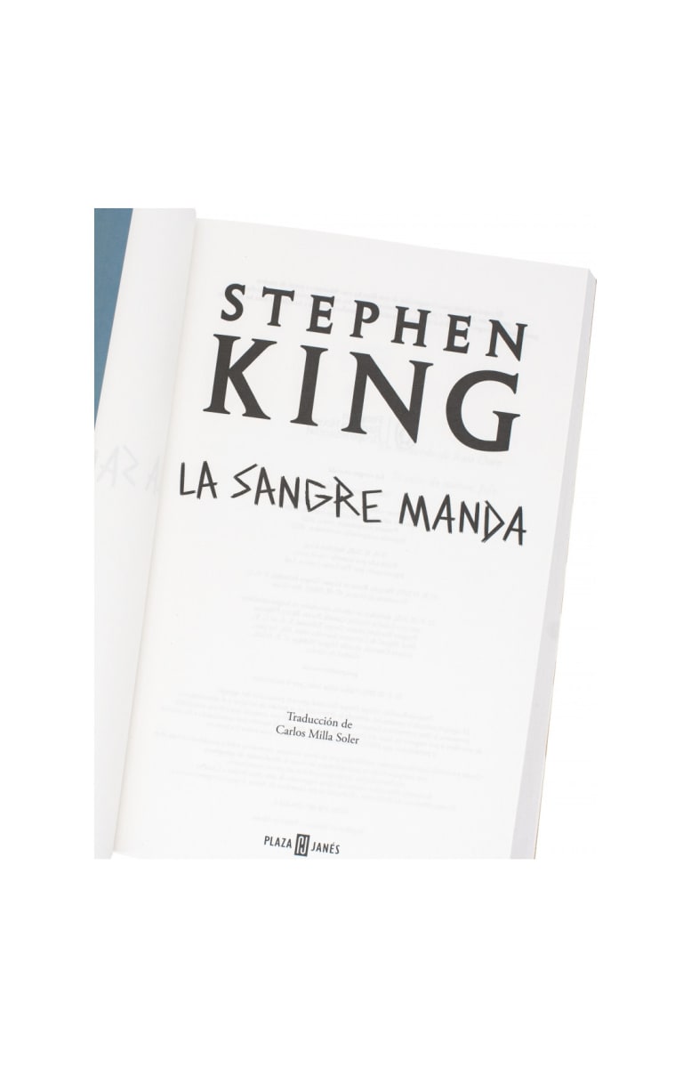 LA SANGRE MANDA - STEPHEN KING2