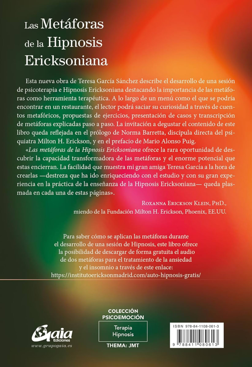 LAS METÁFORAS DE LA HIPNOSIS ERICKSONIANA - TERESA SÁNCHEZ GARCÍA2