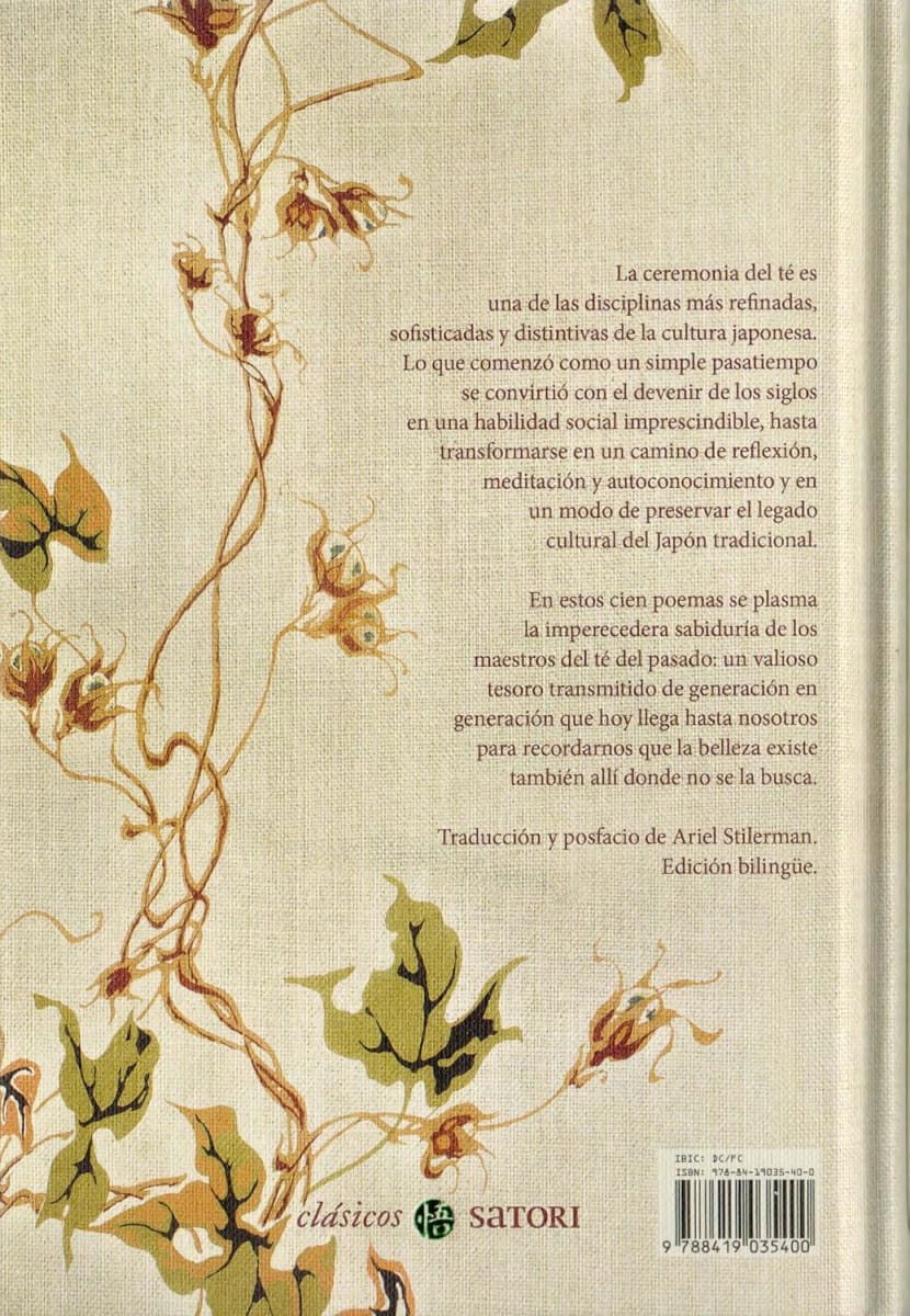 LOS CIEN POEMAS DEL ARTE DEL TÉ - ARIEL STILERMAN. TAPA DURA SATORI2