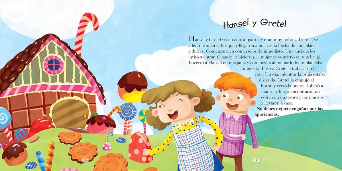 LOS HERMANOS GRIMM - TESOROS DE VALORES TAPA DURA2