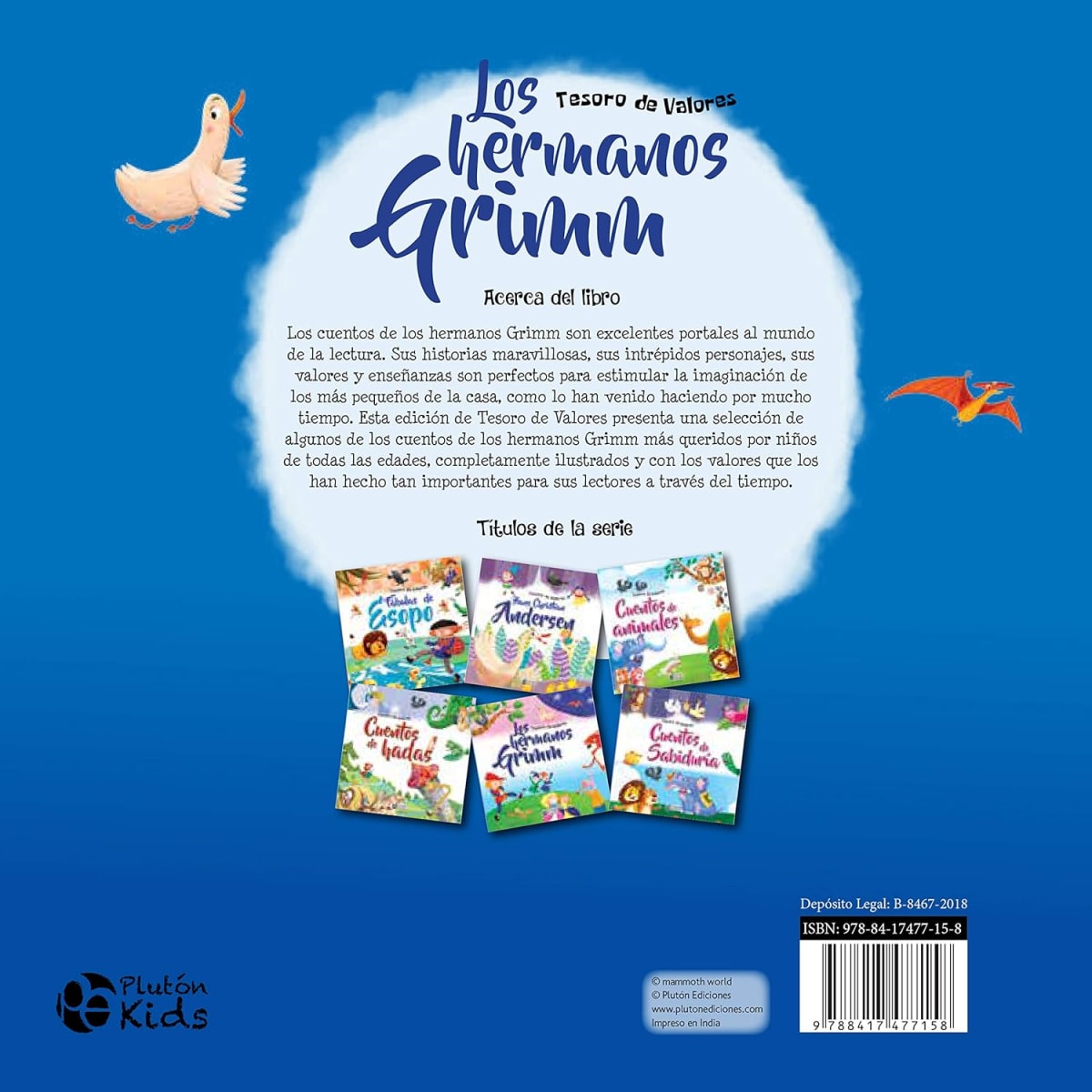 LOS HERMANOS GRIMM - TESOROS DE VALORES TAPA DURA4