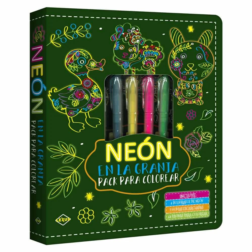 NEÓN EN LA GRANJA PACK PARA COLOREAR1