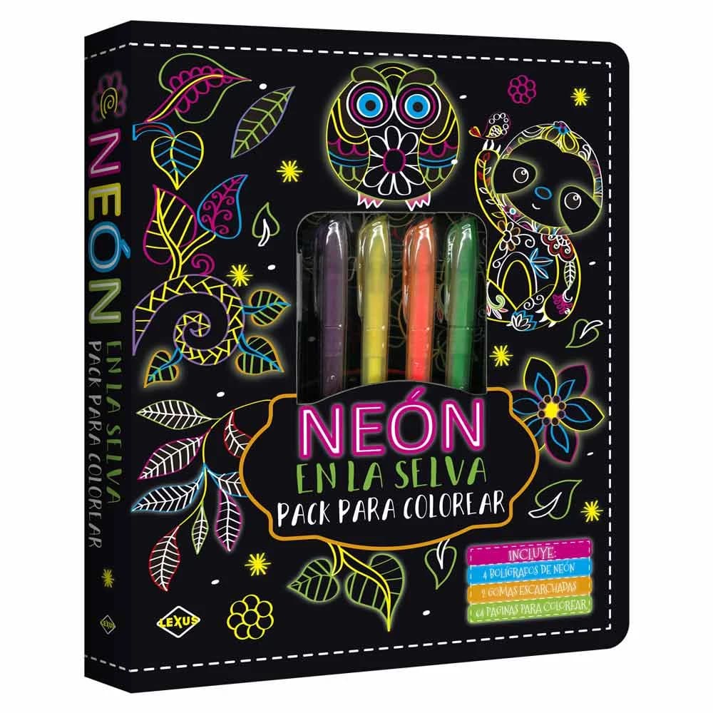 NEÓN EN LA SELVA PACK PARA COLOREAR1