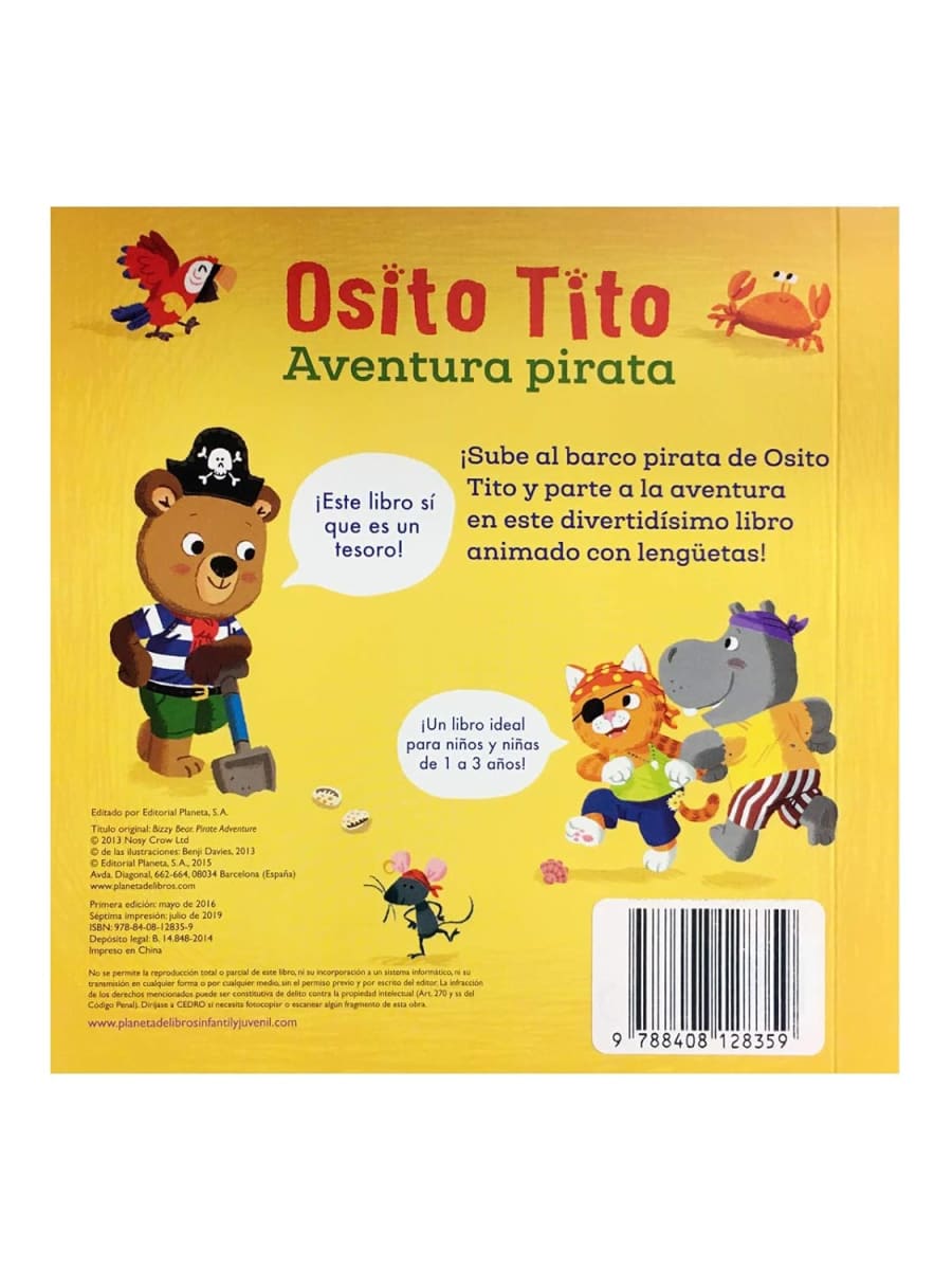 OSITO TITO.¡ AVENTURA PIRATA! - BENJI DAVIES3