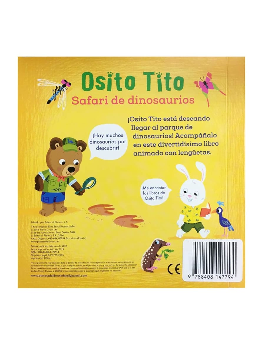 OSITO TITO. ¡SAFARI DE DINOSAURIOS! - BENJI DAVIES3