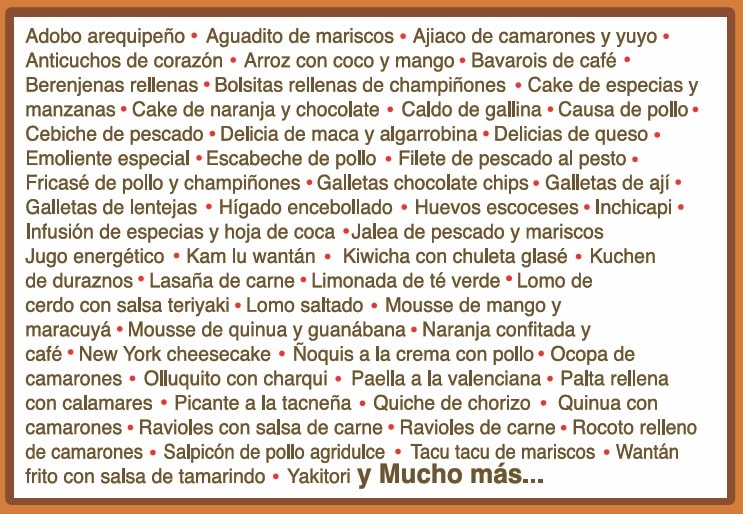 TESOROS DE LA COCINA PERUANA Y LO MEJOR DE LA COCINA INTERNACINAL2