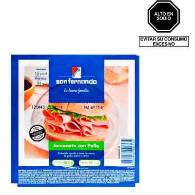 Jamoneta con pollo x 85 gr