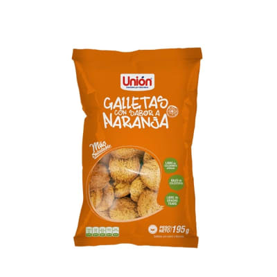 Galletas Unión Mega de Naranja (195gr)