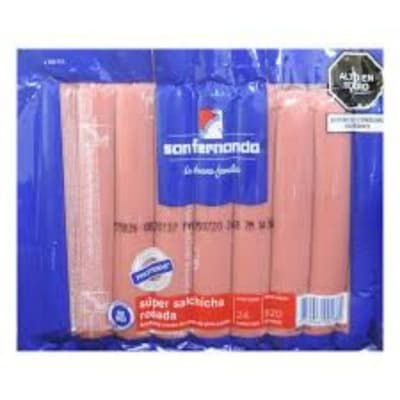 Super salchicha rosada x 24 Und
