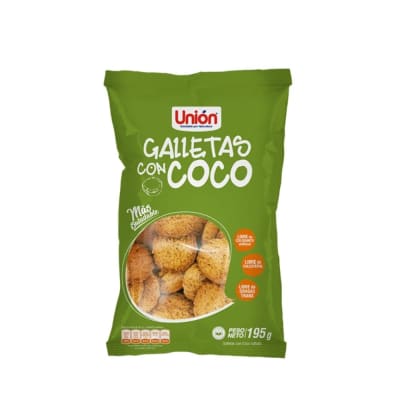 Galletas Unión Mega de Coco (195gr)