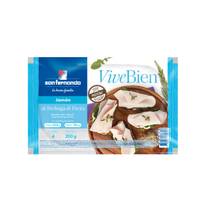 Jamón de pechuga de pavita Pqt x 200gr 
