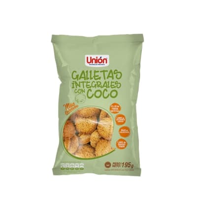 Galletas Unión Mega Integral de Coco (195gr)