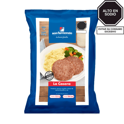 La casera c/pollo y res x 14 Und