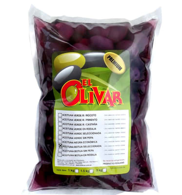 Aceituna negra entera seleccionada El Olivar
