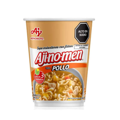 Sopa Instantánea AJINOMEN Sabor Pollo en Vaso x 51gr