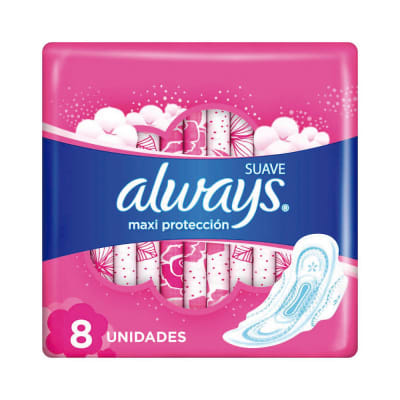 Toalla Higiénicas Always Maxi Protección Suave (8Und)
