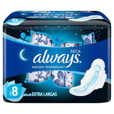 Toalla Higiénica Always Noches Seca (8 Und.)