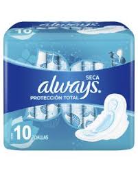 Toalla Higienica Always Seca con alas (8 Und)