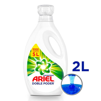 Detergente Líquido ARIEL Regular Doble Poder (2 litros)