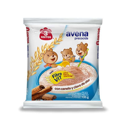 Avena 3 Ositos C/Canela y Clavo de olor (135gr)