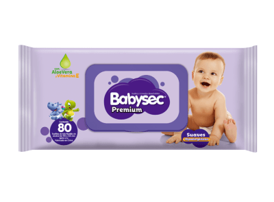 Toallitas Húmedas Babysec Premiun Pqte x 70unid