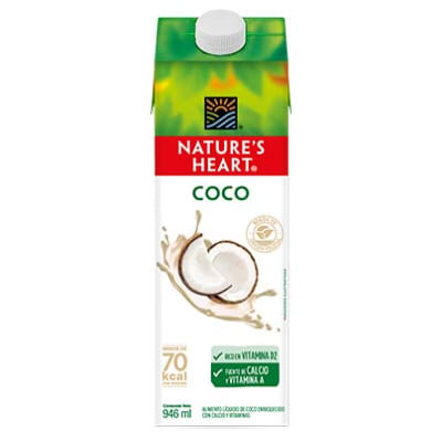 Bebida de Coco Nature's Heart S/Azúcar (946ml)