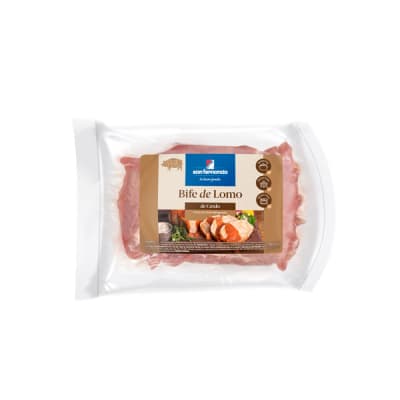 Bife de lomo cerdo Rango 0.9 a 1.2 Kg.