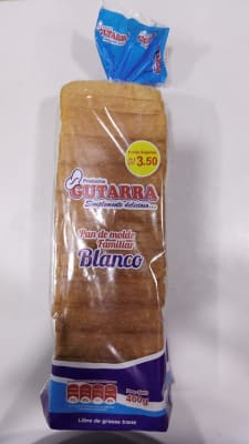 Pan de Molde Blanco GUTARRA x 460gr