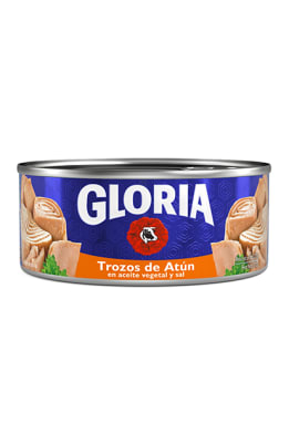 Trozos de Atún GLORIA en Aceite Vegetal 170gr