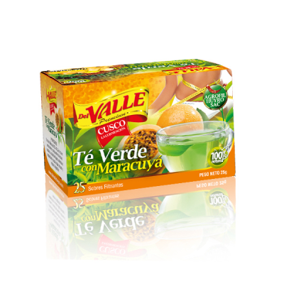 DEL VALLE Té Verde C/Maracuyá (Cja.x25Filtrantes)