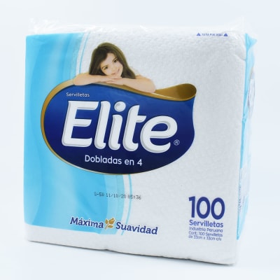 Servilletas Dobladas en 4 Elite Máx. Suavidad