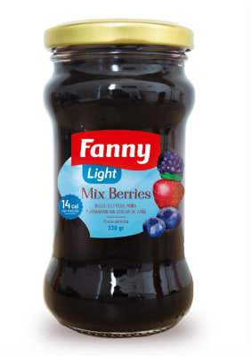 Mermelada Light Fanny Mix Berries Frasco x 230gr