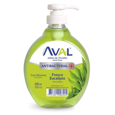 Jabón líquido antibacterial Aval Fresco Eucalipto