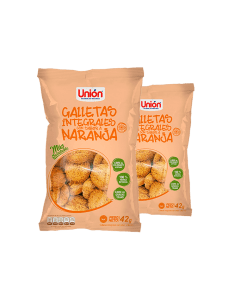 Galletas Unión Lonchera integral de naranja (42gr)