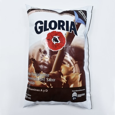 Leche Chocolatada UHT Gloria en bolsa