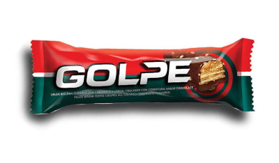 Chocolate Golpe relleno de Caramelo y Cereal Crocante x Und
