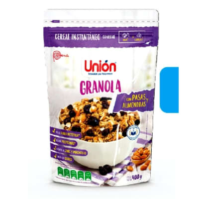 Granola Unión con pasas y almedras x 400gr