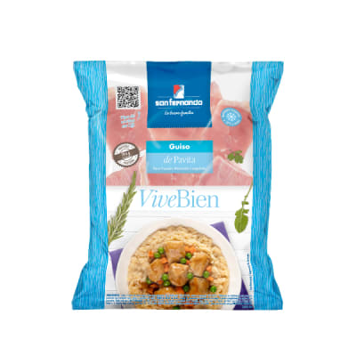 Guiso de Pechuga de Pavita bolsa x 500 Gr