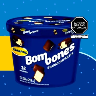 Helado Bombones Donofrio Pote 216 ml