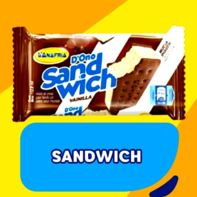 Helado Donofrio Sandwich vainilla 