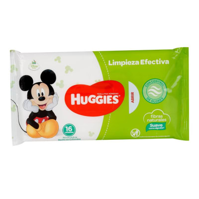 Toallitas Húmedas Huggies Limpieza Efectiva x 16unid