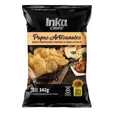 Piqueo Papas Inka chips queso parmesano/cebolla