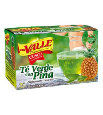 Del Valle Té verde con Piña x25 Filtrantes