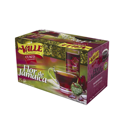 Del Valle Flor de Jamaica x25 Filtrantes